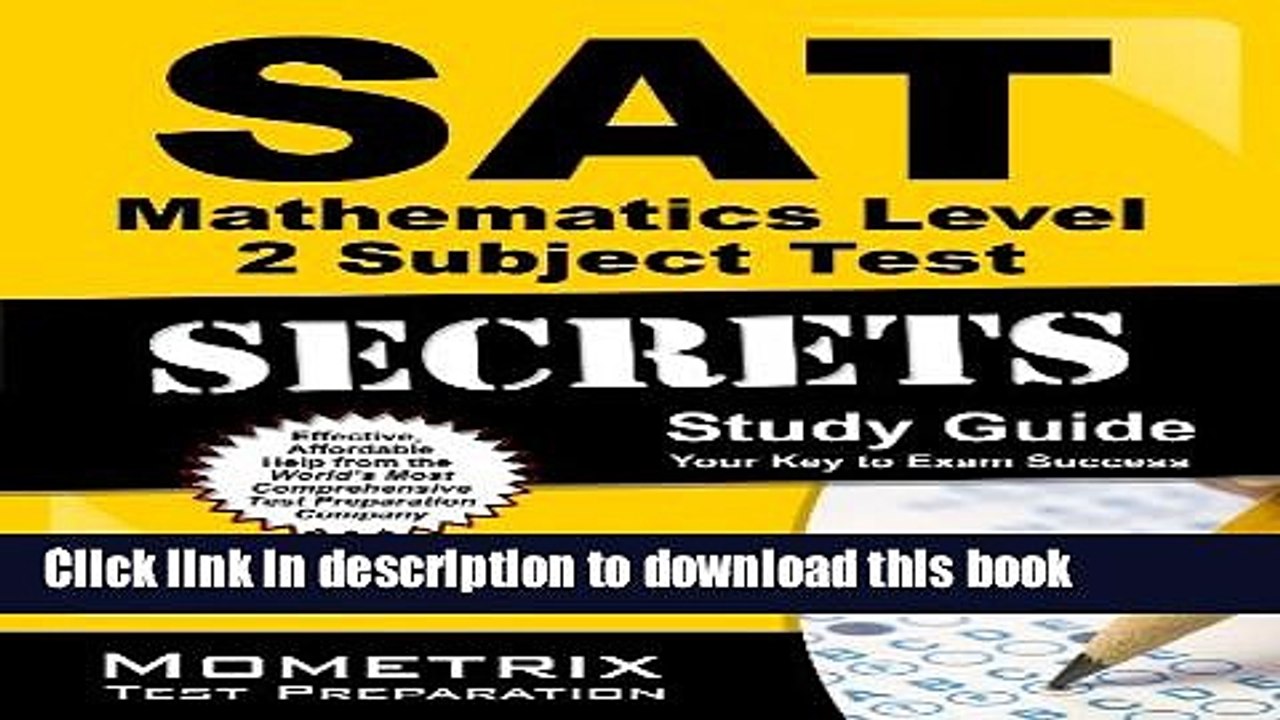Read SAT Mathematics Level 2 Subject Test Secrets Study Guide: SAT Subject Exam Review for the SAT