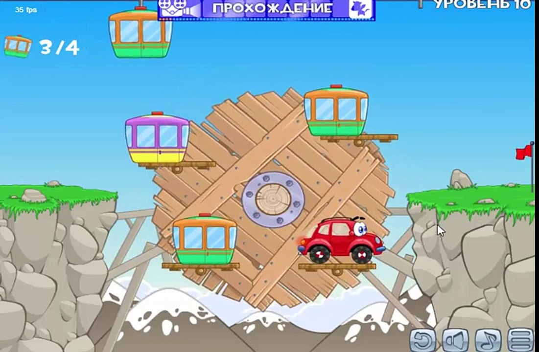 Вилли Wheely - Мультфильм Игра для детей Про Красную Машинку часть 2