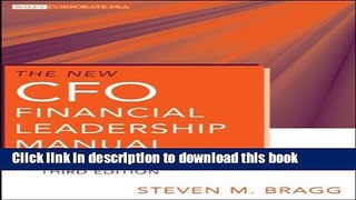 Read The New CFO Financial Leadership Manual  Ebook Free