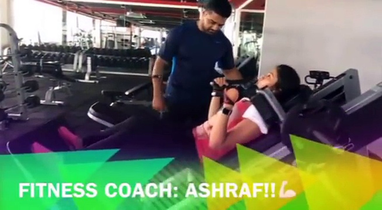 SreeMukhi workout