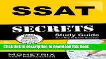 Read SSAT Secrets Study Guide: SSAT Exam Review for the Secondary School Admission Test  Ebook Free