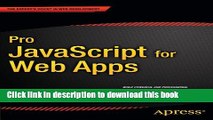 Download Pro JavaScript for Web Apps PDF Free