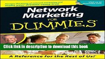 Read Book Network Marketing For Dummies ebook textbooks