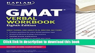 Read Kaplan GMAT Verbal Workbook (Kaplan Test Prep) Ebook Free