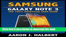 Read Samsung Galaxy Note 3: The 100% Unofficial User Guide PDF Free