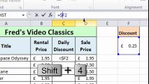 Excel 2010 Tutorial For Beginners #15 - Absolute References Pt.1 - Basics (Microsoft Excel)