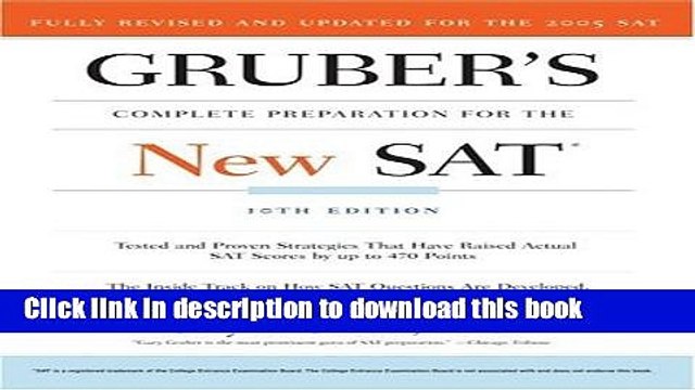 Read Gruber s Complete Preparation for the New SAT, 10th Edition Ebook Free