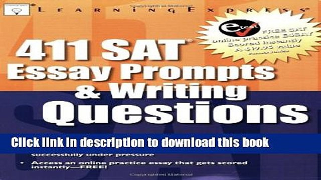 Read 411 SAT Essay Prompts Writing Questions PDF Free