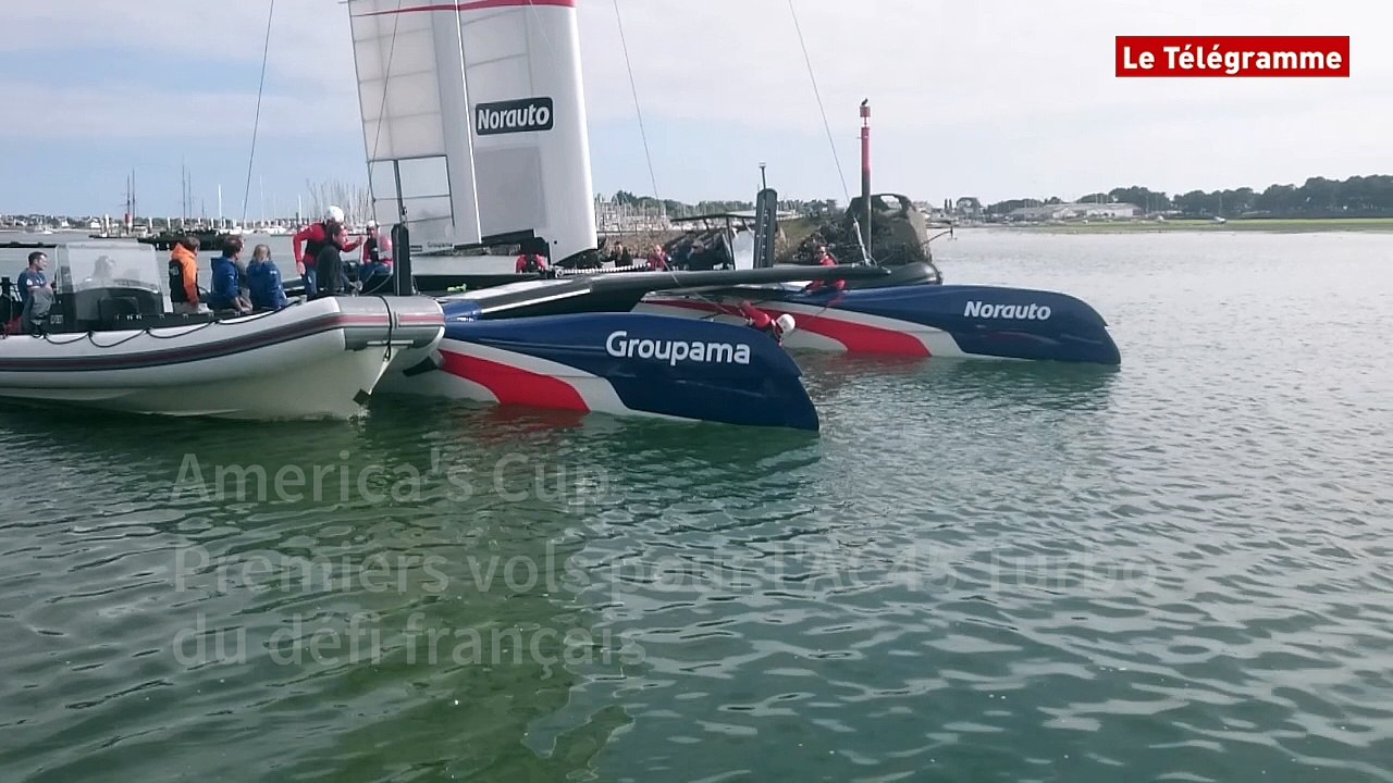 America's Cup. Premiers vols pour l'AC45 Turbo du défi français