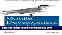 Read Mobile Development with C#: Building Native iOS, Android, and Windows Phone Applications