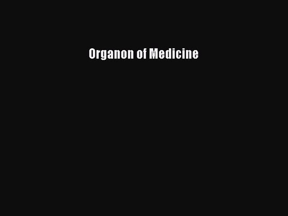 READ book  Organon of Medicine  Full E-Book