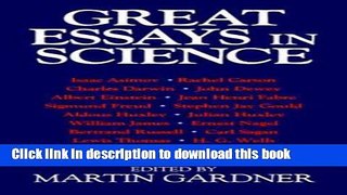 Read Book Great Essays in Science E-Book Download