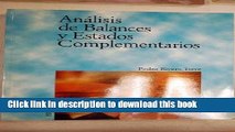 [PDF]  Analisis de balances y estados complementarios / Analysis of Balance Sheets and