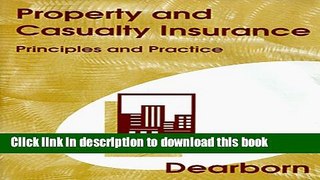 Download Property   Casualty Insurance: Principles and Practice  Ebook Online