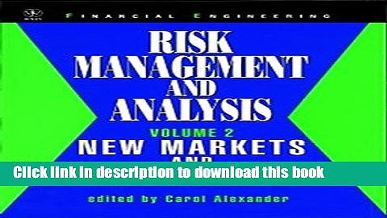 Read Risk Management and Analysis, New Markets and Products  Ebook Free