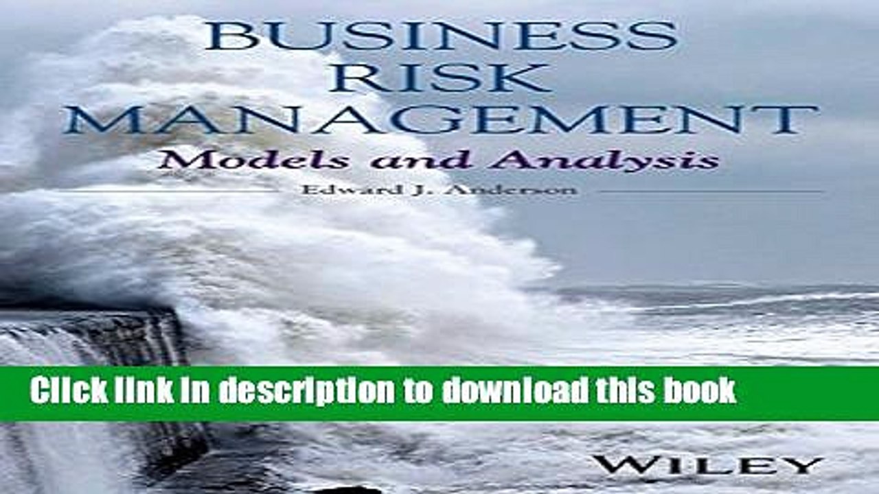 Read Business Risk Management: Models and Analysis  PDF Online