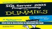 Read Book Microsoft SQL Server 2005 Programming For Dummies ebook textbooks