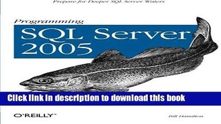 Read Book Programming SQL Server 2005 PDF Free