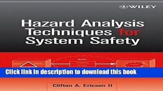 Download Book Hazard Analysis Techniques for System Safety ebook textbooks