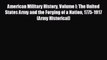 READ book American Military History Volume I: The United States Army and the Forging of a