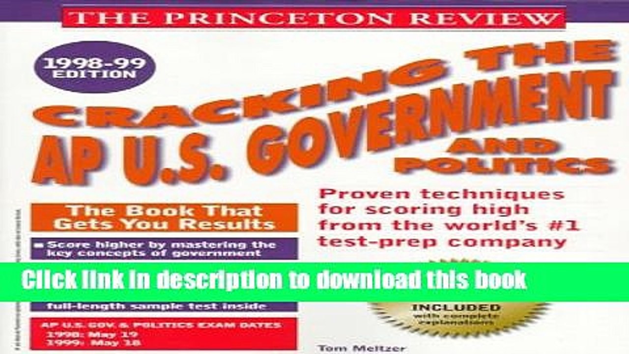 Read Cracking the Ap U.S. Government and Politics, 1998-99  Ebook Free