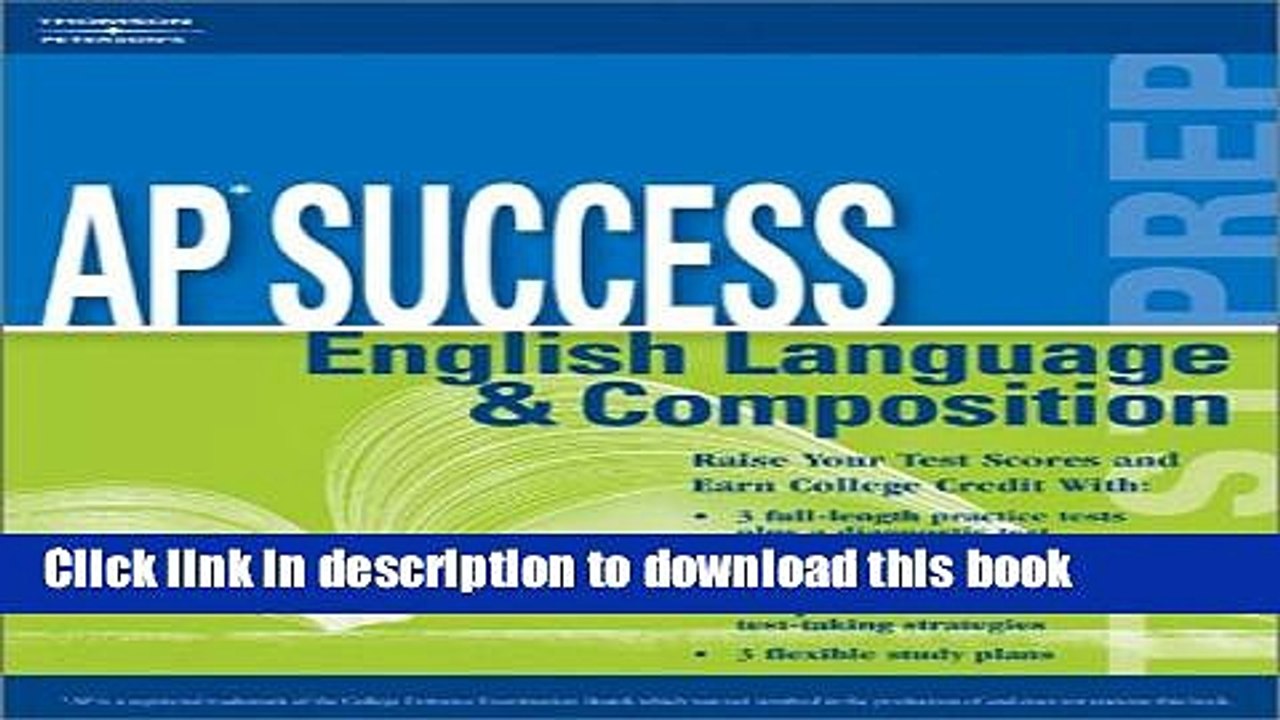 Read AP Success: Eng. Language   Comp 3e (Peterson s Master the AP English Language