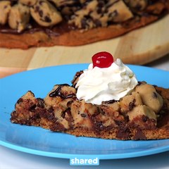 Chocolate Chip Cookie Dough Pizza