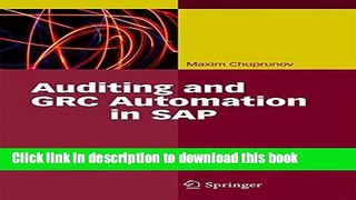 Read Books Auditing and GRC Automation in SAP PDF Free