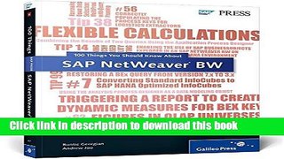 Download Books SAP BW: 100 Things You Should Know PDF Online