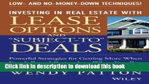 Read Investing in Real Estate With Lease Options and 