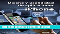 Download Diseno y usabilidad de aplicaciones iPhone / Tapworthy Designing Great iPhone Apps Ebook