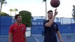 Amazing basketball skills with Thomas Meunier and Benjamin Stambouli in LA