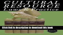 Read Books Cultural Resource Laws and Practice (Heritage Resource Management Series) ebook textbooks