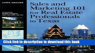 Download Sales and Marketing 101 for Real Estate Professionals in Texas  PDF Online