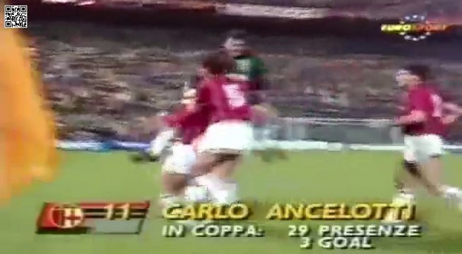 Carlo Ancelotti destroys Real Madrid - AC Milan ( Invincibili ) 5-0 Real Madrid - CL 1988/89 semifinal