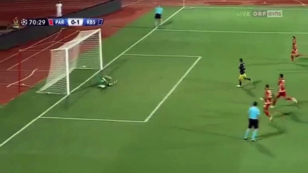 Penalty Soriano Goal Partizani 0 - 1 Salzburg 26.07.2016