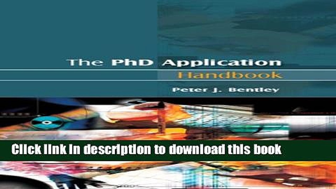 Download The PhD Application Handbook PDF Online