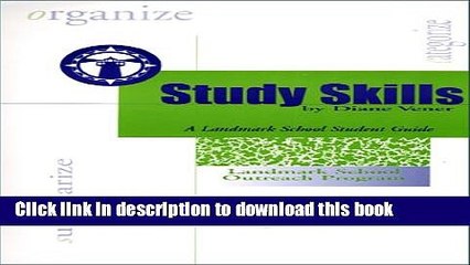 Download Study Skills, A Landmark School Student Guide Ebook Free