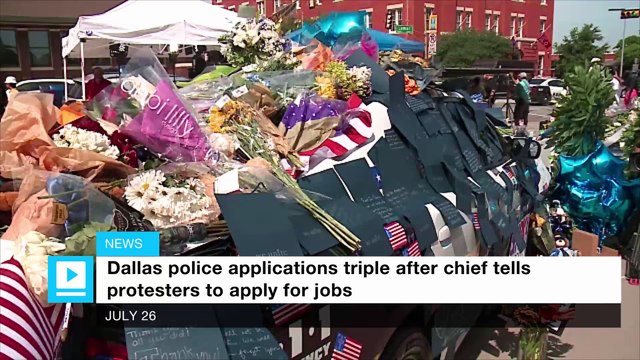 Dallas police applications triple after chief tells protesters to apply for jobs