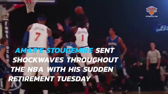 Amar'e Stoudemire announces retirement as a member of the New York Knicks