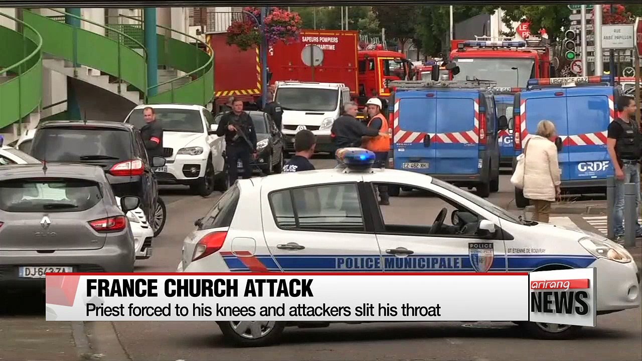 ISIS militants kill priest, take hostages in attack on French church