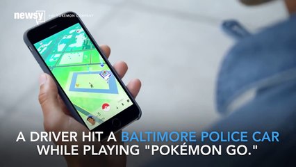 Driver Hits Police Car While Playing Pokémon Go Video