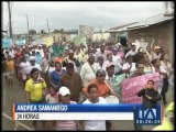 Habitantes de Muisne realizaron marcha pacífica
