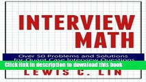 Download Book Interview Math: Over 50 Problems and Solutions  for Quant Case Interview Questions