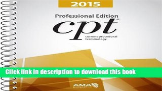 Read Books CPT 2015 Professional Edition E-Book Free