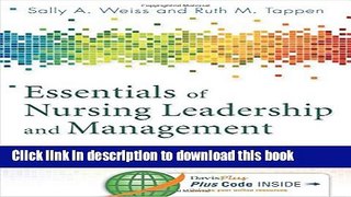 Read Books Essentials of Nursing Leadership and Management E-Book Free