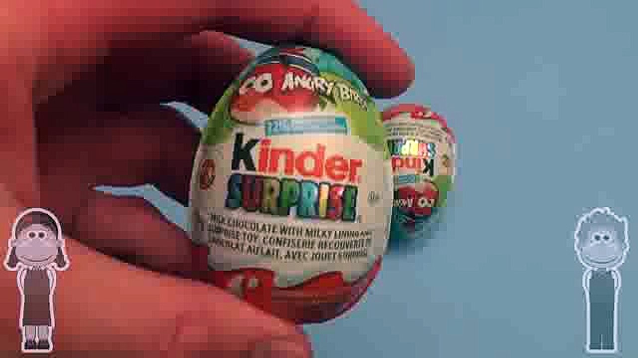 Learn Opposites with Surprise Eggs! Kinder Surprise Angry Birds Disney Frozen!(ipad)