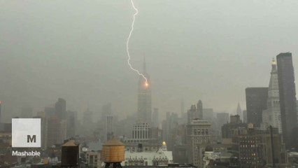 Watch lightning strike the Empire State Building
