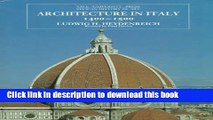 Read Architecture in Italy 1400-1500  Ebook Free