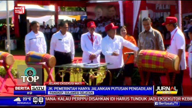 Soal Eksekusi Mati, JK: Pemerintah Jalankan Putusan Pengadilan Tertinggi